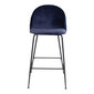2-vu bāra krēslu komplekts Lausanne, zils cena un informācija | Virtuves un ēdamistabas krēsli | 220.lv