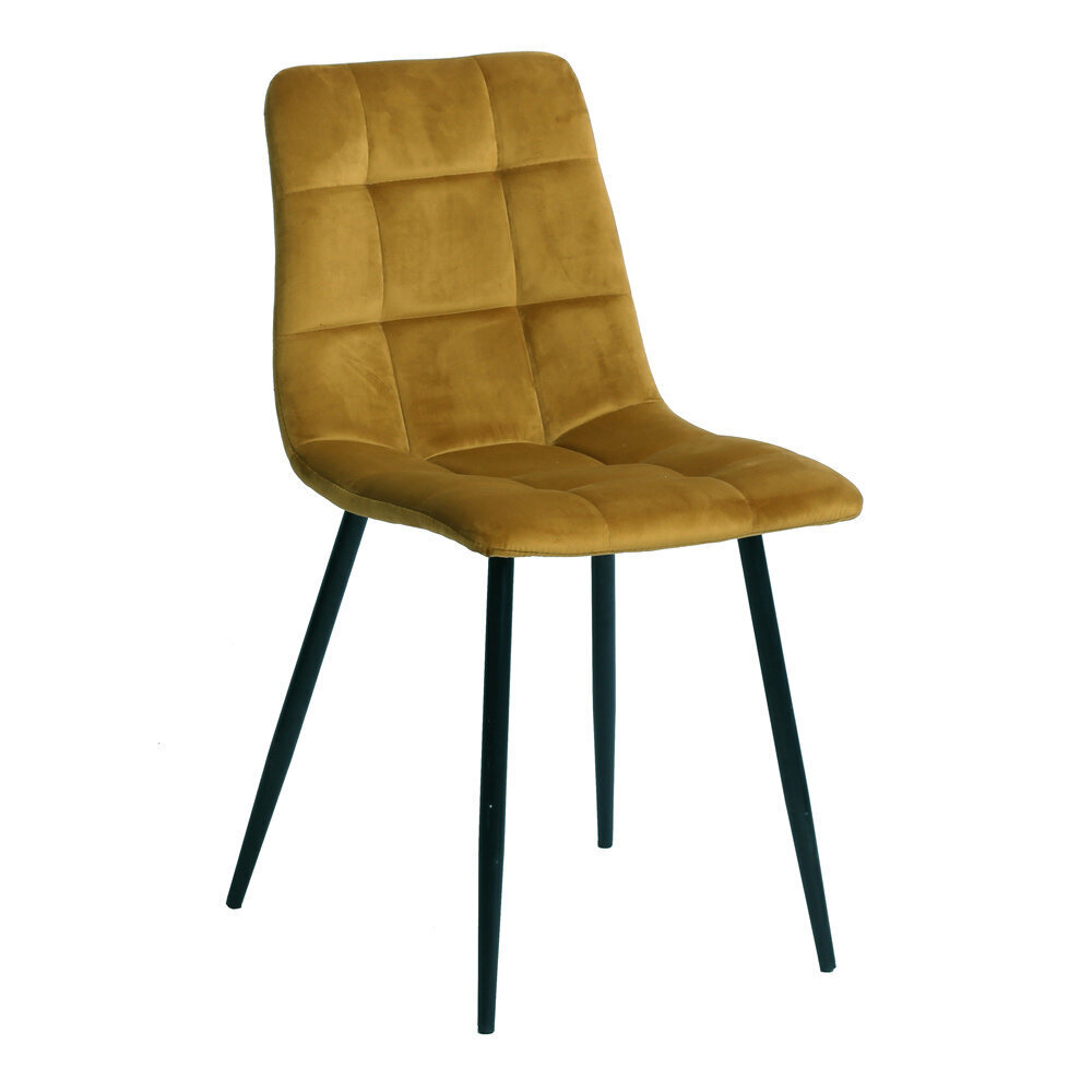 2-vu krēslu komplekts Middelfart, dzeltens cena un informācija | Virtuves un ēdamistabas krēsli | 220.lv