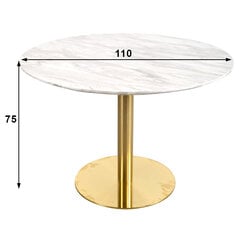 Обеденный стол Bolzano, Ø 110 см цена и информация | Кухонные и обеденные столы | 220.lv