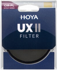 Hoya фильтр круговой поляризации UX II 62 мм цена и информация | Фильтры | 220.lv