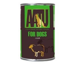 AATU konservs suņiem ar jēra gaļu, 400g cena un informācija | Konservi suņiem | 220.lv