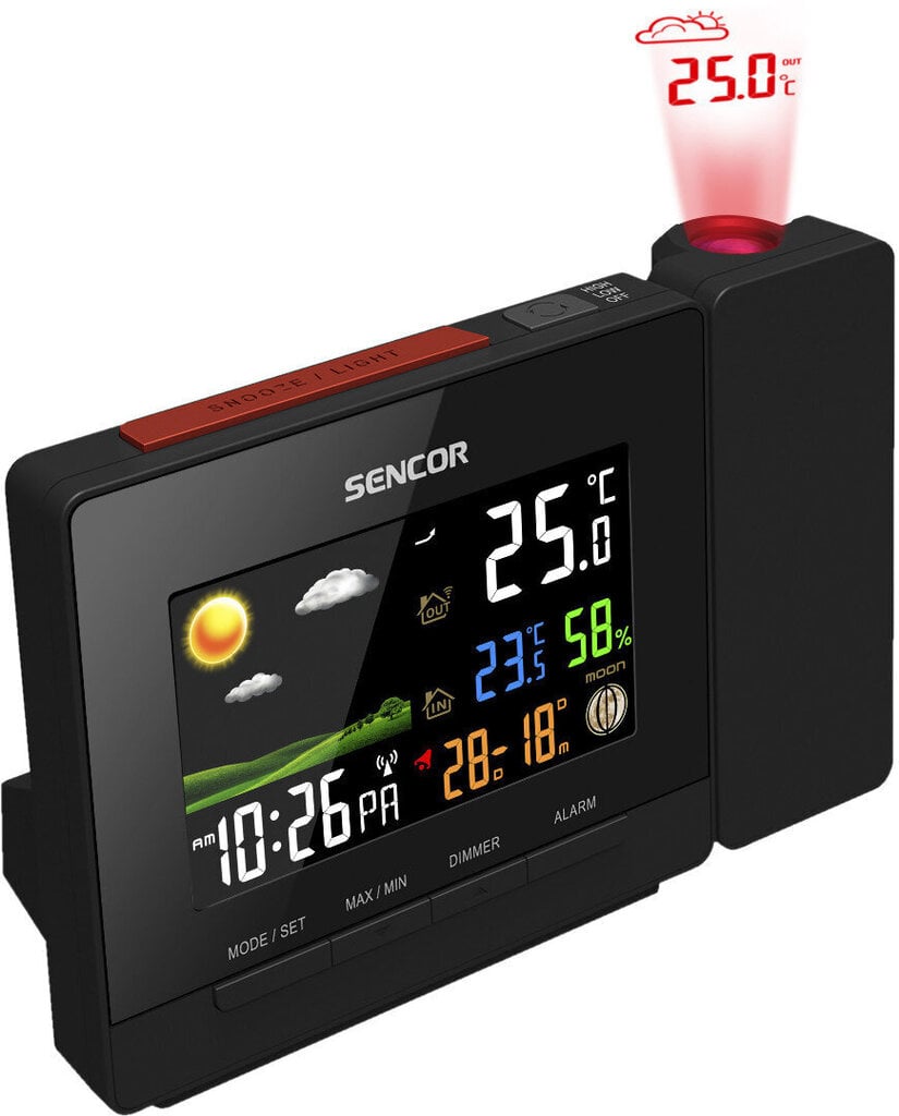 Meteoroloģiskā stacija Sencor SWS5400 cena un informācija | Meteostacijas, āra termometri | 220.lv