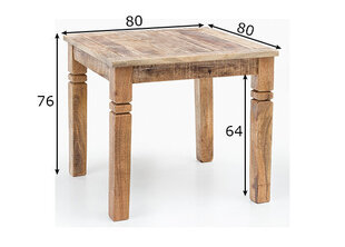 Обеденный стол Wohnling, коричневый цена и информация | Кухонные и обеденные столы | 220.lv