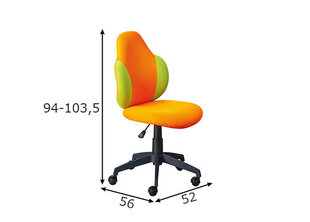 Рабочее кресло Jessi, оранжевый/зеленый цена и информация | Офисные кресла | 220.lv
