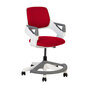 Bērnu mācību krēsls ROOKEE 64x64xH76-93cm, tumši sarkans, balts plastmasas rāmis цена и информация | Biroja krēsli | 220.lv