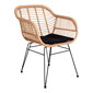 2-vu krēslu komplekts Trieste, brūns/melns cena un informācija | Dārza krēsli | 220.lv