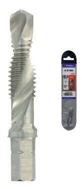 Combi tapping drill bit HSS, 1/4 hex shank, M6 цена и информация | Rokas instrumenti | 220.lv