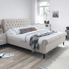Кровать Lucia 160x200cм, бежевая цена и информация | Кровати | 220.lv