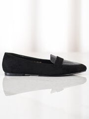 Sieviešu zempapēžu apavi, melnā krāsā 891217538 cena un informācija | Sieviešu kurpes | 220.lv
