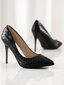 Sieviešu augstpapēžu kurpes, melnā krāsā 891220306 cena un informācija | Sieviešu kurpes | 220.lv