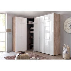 Верхний шкафчик Malta, белый/коричневый цена и информация | Шкафы | 220.lv