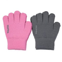 Huppa детские перчатки весна-осень  LEVI 2 шт., розовый-серый 907155973 цена и информация | Шапки, перчатки, шарфы для девочек | 220.lv