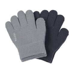 Huppa детские перчатки весна-осень  LEVI 2 шт., серый-темно-серый 907156013 цена и информация | Шапки, перчатки, шарфы для девочек | 220.lv