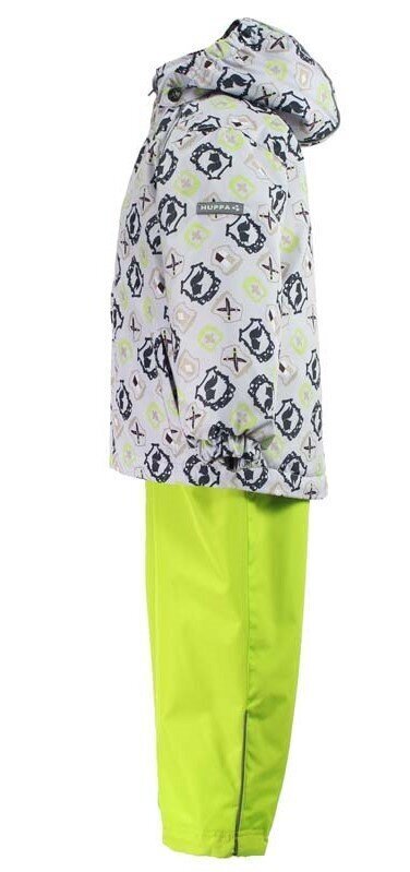 Huppa bērnu pavasara-rudens apģērbu komplekts YOKO 100 g, pelēkā-laima zaļā krāsā 907156354 cena un informācija | Komplekti zēniem | 220.lv