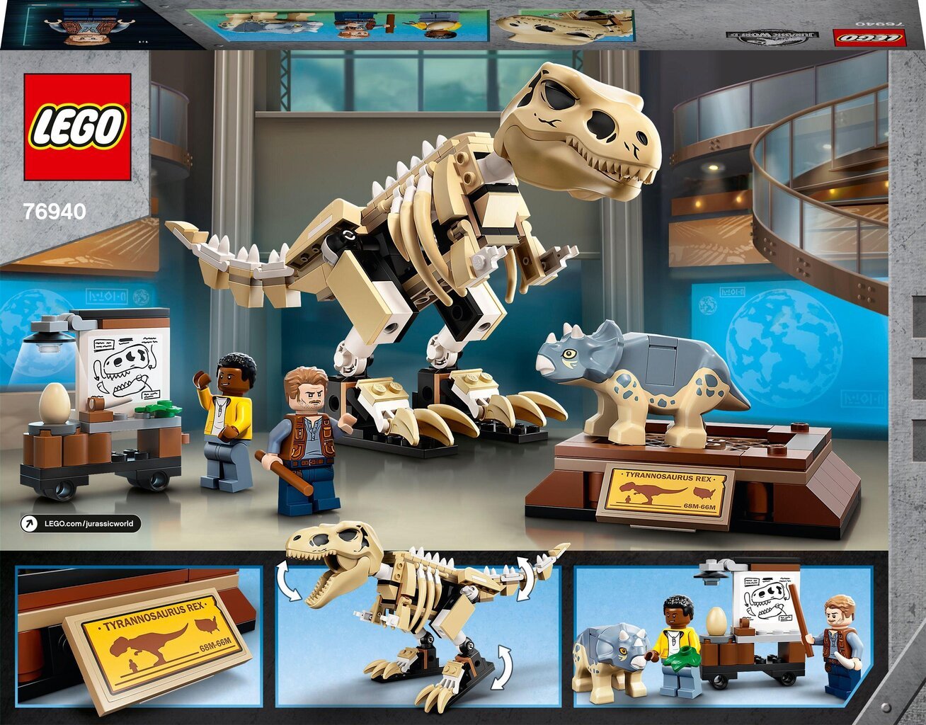 76940 LEGO® Jurassic World Tiranozaura fosilijas eksponāts цена и информация | Konstruktori | 220.lv