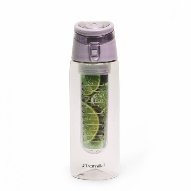 Pudele 660 ml ar augļu filtru KAMILLE 2303 цена и информация | Ūdens pudeles | 220.lv