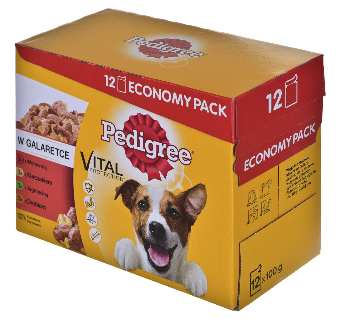 Pedigree konservu komplekts suņiem Vital Protection, 12x100 g cena un informācija | Konservi suņiem | 220.lv