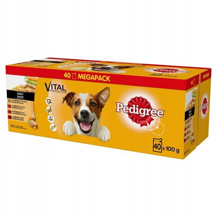Pedigree suņu barības konservu komplekts Vital Protection, 4 kg cena un informācija | Konservi suņiem | 220.lv