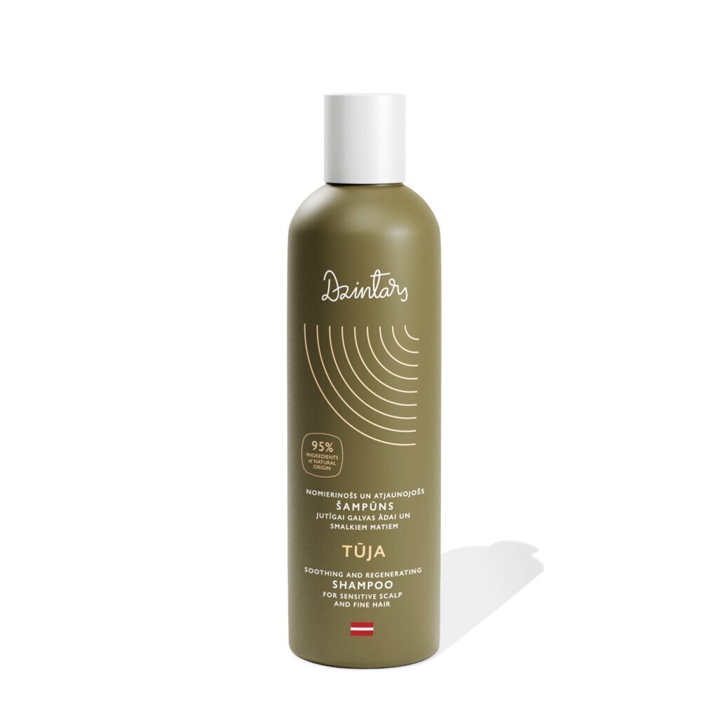 Šampūns jutīgai galvas ādai un smalkiem matiem Tūja 300ml цена и информация | Šampūni | 220.lv