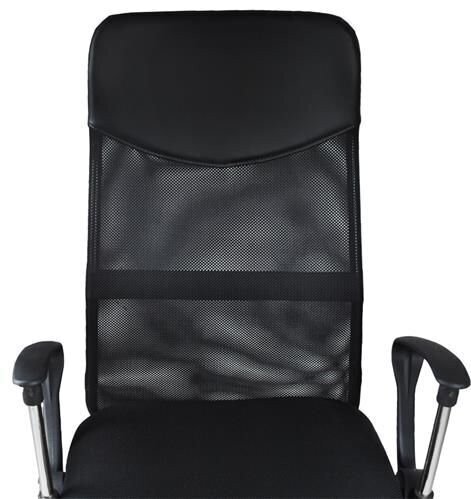 Biroja krēsls Malatec Mesh, melns cena un informācija | Biroja krēsli | 220.lv