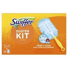 Swiffer Duster Starert Kit mini rokturis + 4gab papildinājums cena un informācija | Tīrīšanas piederumi | 220.lv