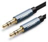 Ugreen AV119 AUX kabelis 3,5 mm, melns cena un informācija | Kabeļi un vadi | 220.lv