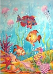 Dimantu mozaīkas komplekts "Krāsotas zivis" cena un informācija | Dimantu mozaīkas | 220.lv
