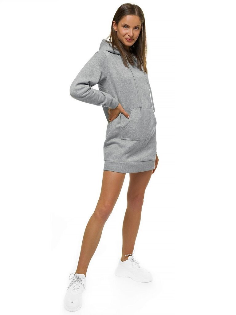 Sieviešu gaiši pelēka kleita ar kapuci "Megan" JS/YS10003/2-44592-XL cena un informācija | Kleitas | 220.lv
