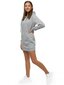 Sieviešu gaiši pelēka kleita ar kapuci "Megan" JS/YS10003/2-44592-XL cena un informācija | Kleitas | 220.lv