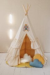 Moi Mili tip telts ar volangiem Folk cena un informācija | Bērnu rotaļu laukumi, mājiņas | 220.lv