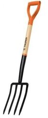 Садовая лопата деревянный черенок, пластиковая ручка D формы, 98 см, Truper 11018 цена и информация | Садовые инструменты | 220.lv