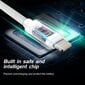 Swissten Textile Universāls Quick Charge 3.1 USB-C uz Lightning Datu un Uzlādes Kabelis 2m Melns cena un informācija | Kabeļi un vadi | 220.lv