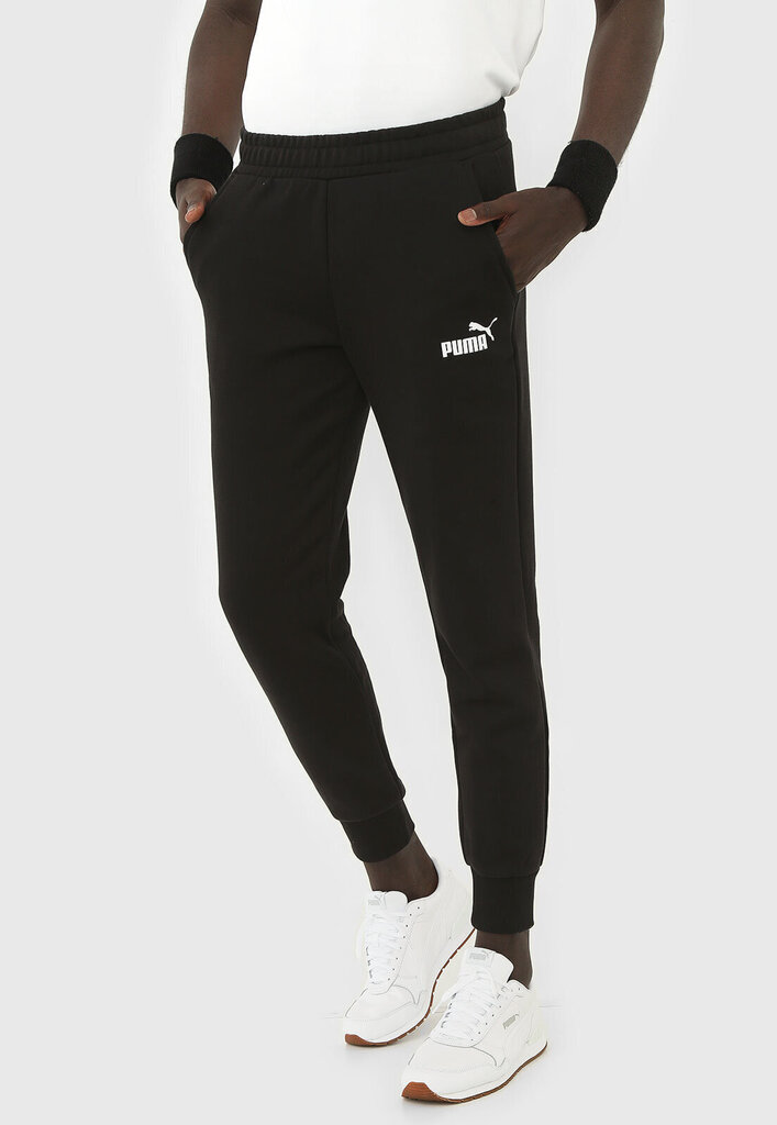 Спортивные мужские штаны Puma ESS Logo Pants, чёрные цена