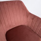 Krēsls EVELIN 60,5x57,5xH82cm, audums: samta audums, krāsa: rozā cena un informācija | Virtuves un ēdamistabas krēsli | 220.lv