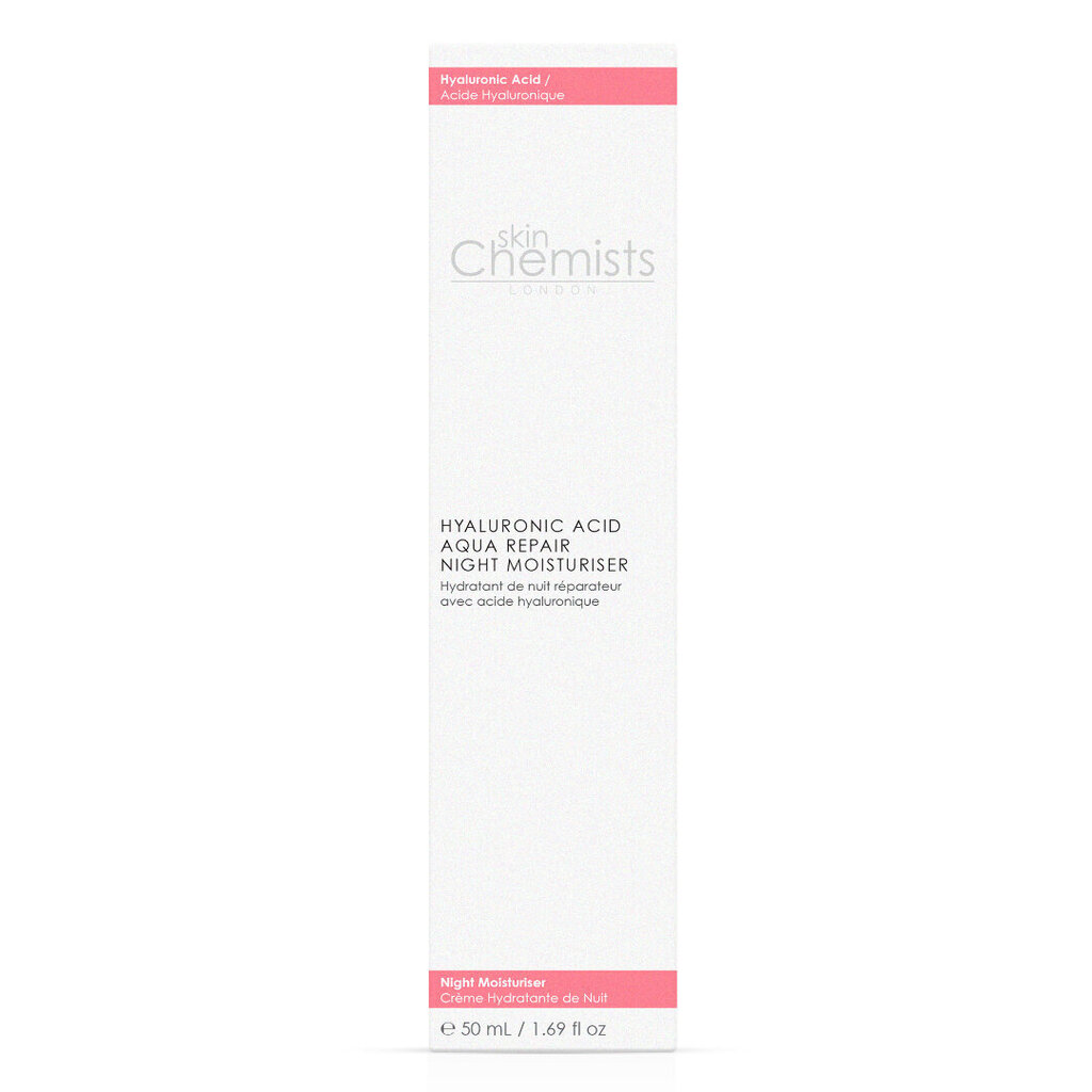 Skin Chemists Hyaluronic Acid Aqua Repair nakts krēms 50 ml cena un informācija | Sejas krēmi | 220.lv