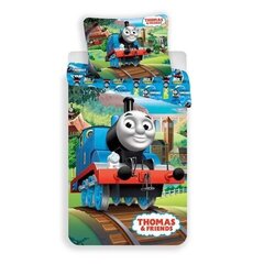 Gultas veļas komplekts Thomas & Friends 140 x 200 cm + spilvendrāna 70 x 90 cm цена и информация | Детское постельное бельё | 220.lv