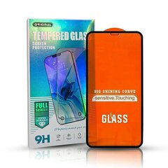 Timy Original Full Face / Full Glue Tempered Glass Aizsargstikls Pilnam Ekrānam Apple iPhone 12 / iPhone 12 Pro Melns cena un informācija | Ekrāna aizsargstikli | 220.lv