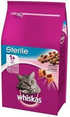 Whiskas Sterila sausā barība ar lasi sterilizētiem kaķiem, 800 g cena un informācija | Sausā barība kaķiem | 220.lv
