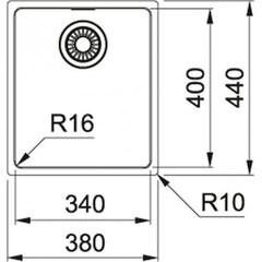 Izlietne Franke Maris MRX 210-34 TL, 127.0531.915, tērauda cena un informācija | Virtuves izlietnes | 220.lv