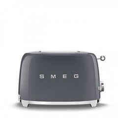 Тостер Smeg, TSF01GREU, стиль 50-х, грифельно-серый цена и информация | Тостеры для еды | 220.lv