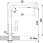 Jaucējkrāns Franke Maris, 115.0392.368, ar izvelkamu dušas šļūteni, sniegbalts/hroms цена и информация | Ūdens maisītāji virtuvei | 220.lv