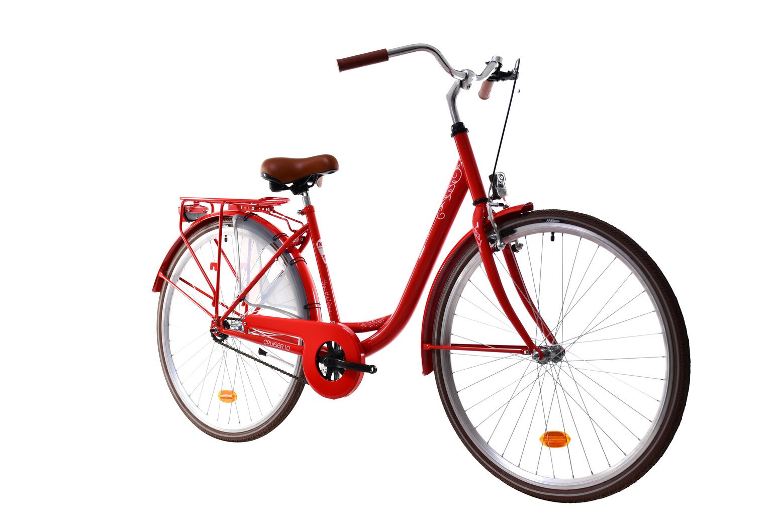 Pilsētas velosipēds N1 CRUISER 1.0 28 , sarkans cena un informācija | Velosipēdi | 220.lv