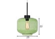 Griestu lampa Ritz, zaļa, 1x 60 W 890932904 cena un informācija | Griestu lampas | 220.lv