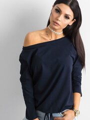 Женская хлопковая блуза, темно-синего цвета цена и информация | Женские блузки, рубашки | 220.lv