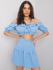 OCH BELLA Sieviešu zils tops. Blue S цена и информация | Женские блузки, рубашки | 220.lv