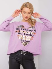 Хлопковая блузка с принтом, фиолетовая цена и информация | Женские блузки, рубашки | 220.lv