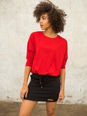 Sarkana lielizmēra FOR FITNESS blūze. No jaunākās apģērbu kolekcijas Red S cena un informācija | Blūzes, sieviešu krekli | 220.lv