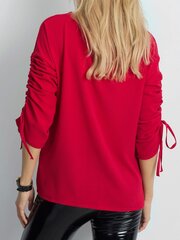 Блузка с драпированными рукавами, красная цена и информация | Женские блузки, рубашки | 220.lv