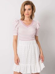 Женская блуза в бело-розовую полоску цена и информация | Женские блузки, рубашки | 220.lv