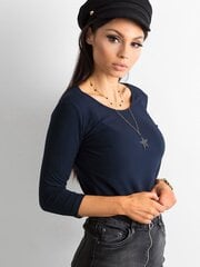 Женская блуза на каждый день, темно-синяя цена и информация | Женские блузки, рубашки | 220.lv